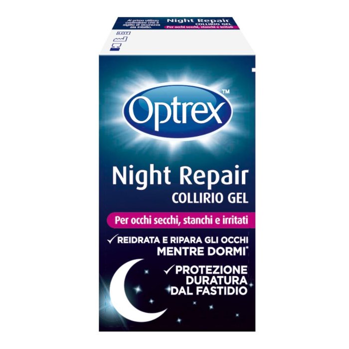 Reckitt Benckiser H.(it.) Gel Oculare Optrex Night Repair Collirio Gel 10 Ml