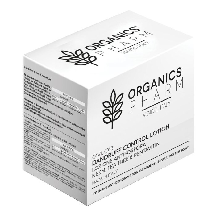 Organics Cure - Dandruff Control Lotion Lozione Anti-Forfora 6 fiale