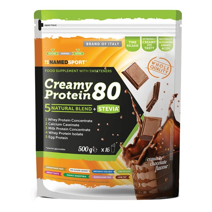 Namedsport Creamy Protein 80 Exquisite Chocolate 500 g integratore di proteine