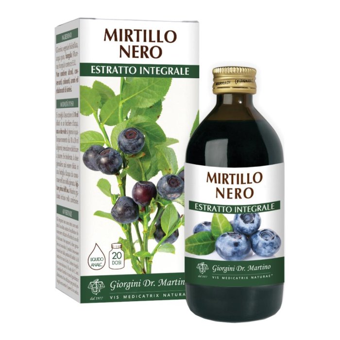  Mirtillo nero estratto integrale 200 ml
