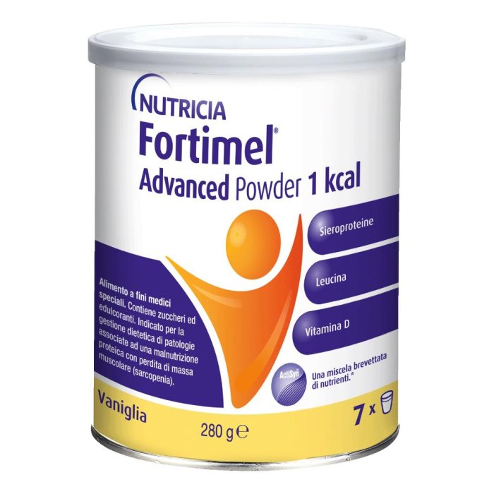 Nutricia Fortimel Advanced Powder Supplemento Nutrizionale in Polvere a base di Sieroproteine Gusto Vaniglia 280g