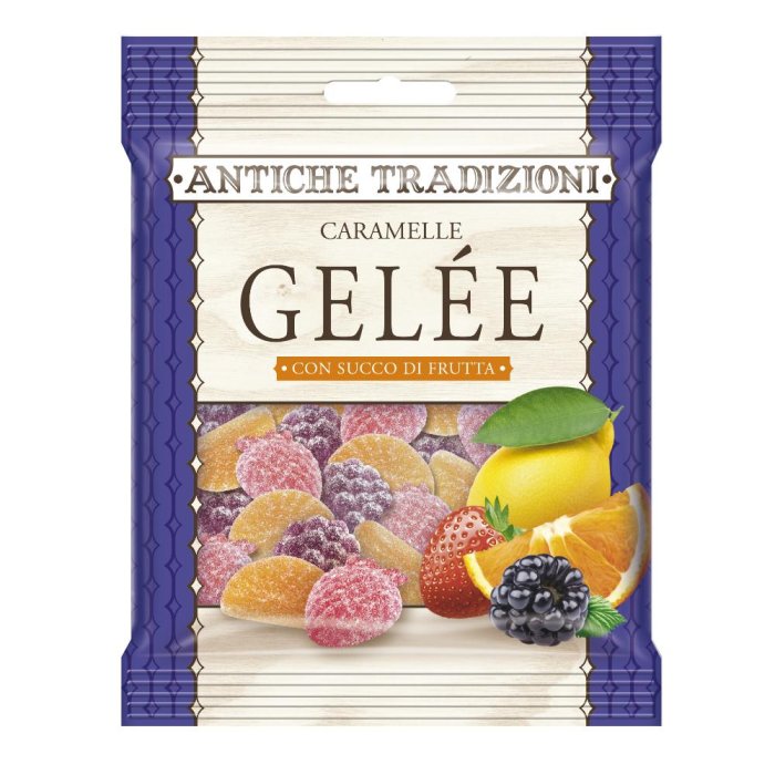 Antiche Tradizioni Caramelle Gelèe 60 g – Caramelle Morbide alla Frutta di Alta Qualità