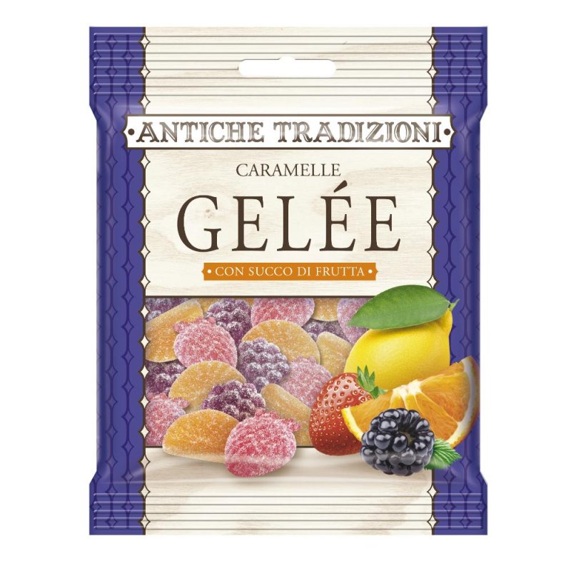 Antiche Tradizioni Caramelle Gelèe 60 g – Caramelle Morbide alla Frutta di Alta Qualità