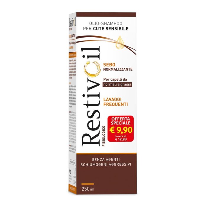 RestivOil Fisiologico Sebonormalizzante Olio Shampoo 250 Ml