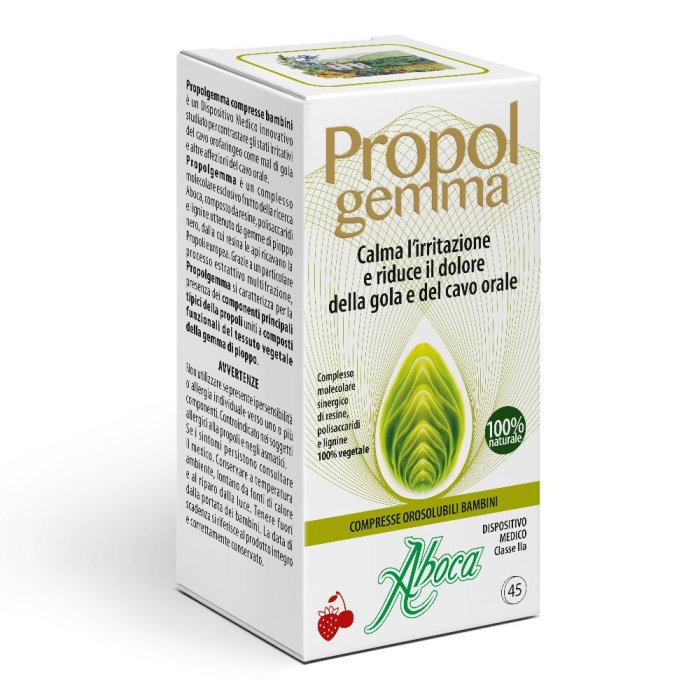 Aboca  Dispositivi Medici Gola Propol Gemma 45Compresse Orosolubili Bambini