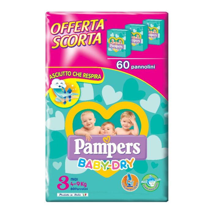 PAMPERS BD DWCT MIDI 60PZ 5809<<