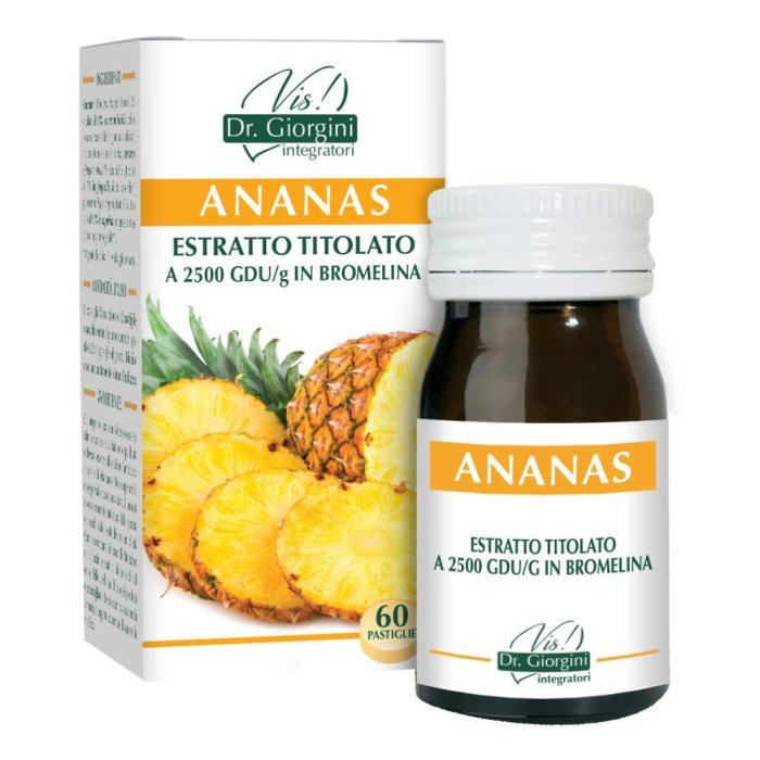 Ananas Estratto Secco Titolato 60 Pastiglie Integratore Alimentare Drenante Anticellulite SVS