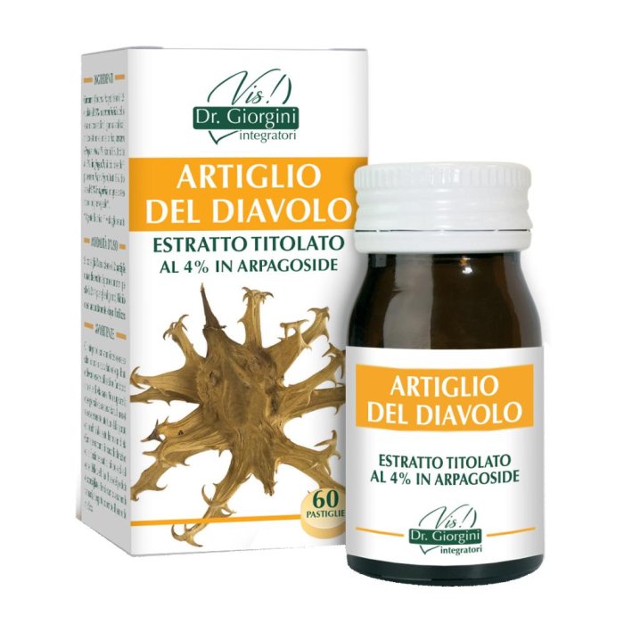 Artiglio del Diavolo Estratto Titolato 60 Compresse Integratore Naturale per Articolazioni e Dolori Muscolari
