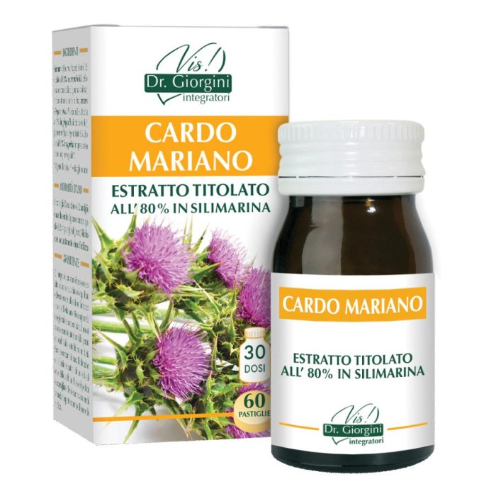 Cardo Mariano Estratto Titolato 60 Pastiglie Integratore Naturale Depurativo per Fegato e Digestione