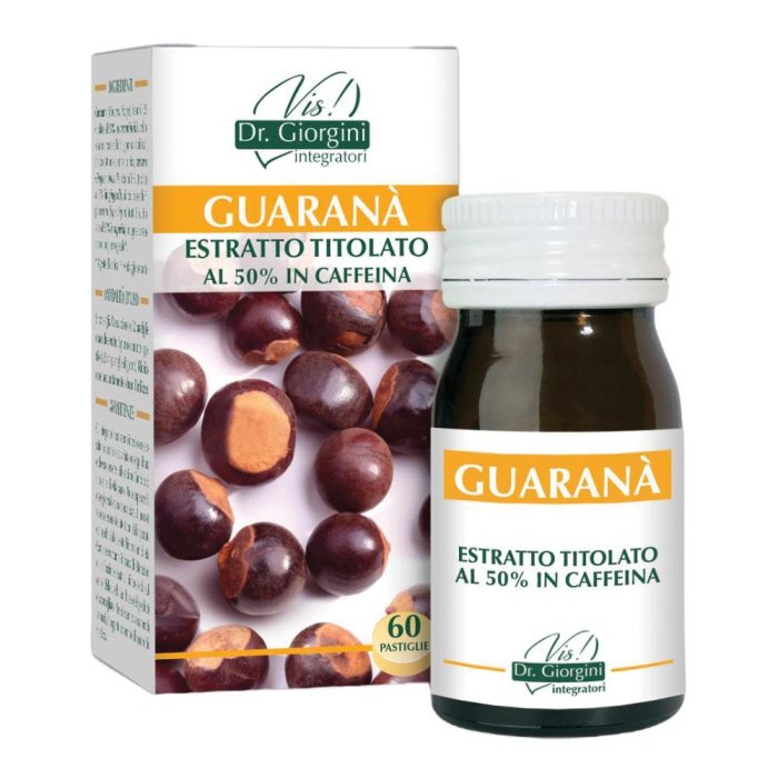 Guarana Estratto Secco Titolato 60 Compresse Integratore Naturale Energizzante e Tonico