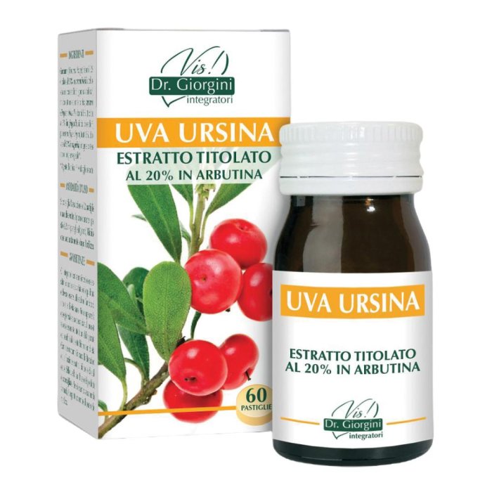 Uva Ursina Estratto Titolato 60 Compresse – Integratore Naturale per il Benessere delle Vie Urinarie