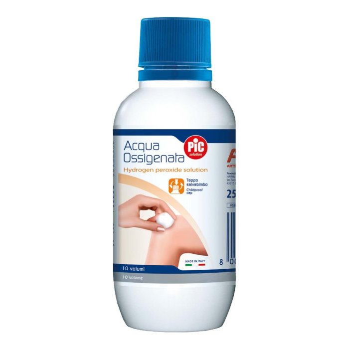 Pikdare Pic Solution Acqua Ossigenata 10 Volumi Perossido Di Idrogeno 3% 250 Ml