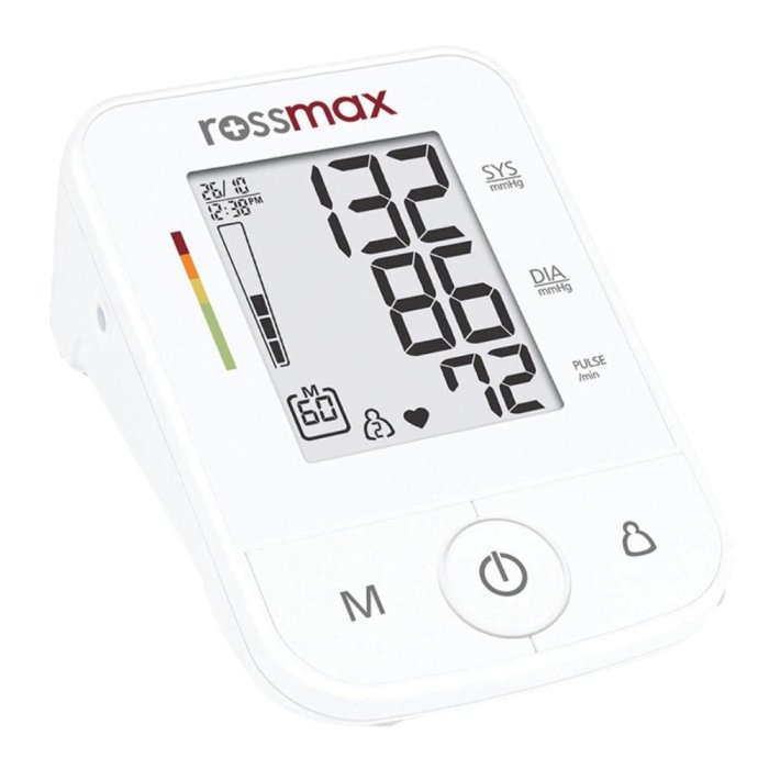 Rossmax misuratore pressione X3 con alimentatore - sfigmomanometro elettronico da braccio