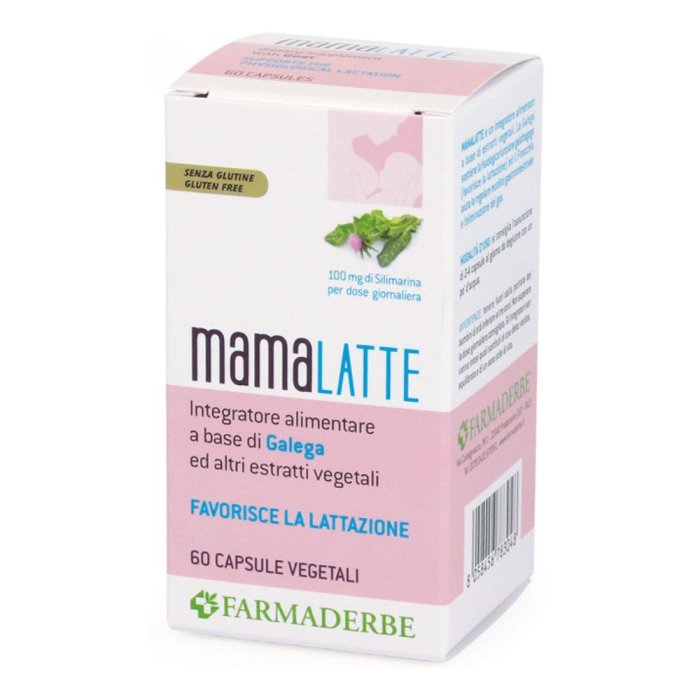 MAMA Latte Farmaderbe 60 Capsule – Integratore per Allattamento e Stimolazione della Produzione di Latte Materno