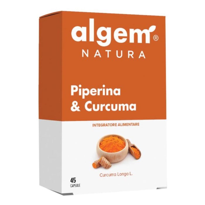 Algem Natura Piperina & Curcuma 45 Capsule