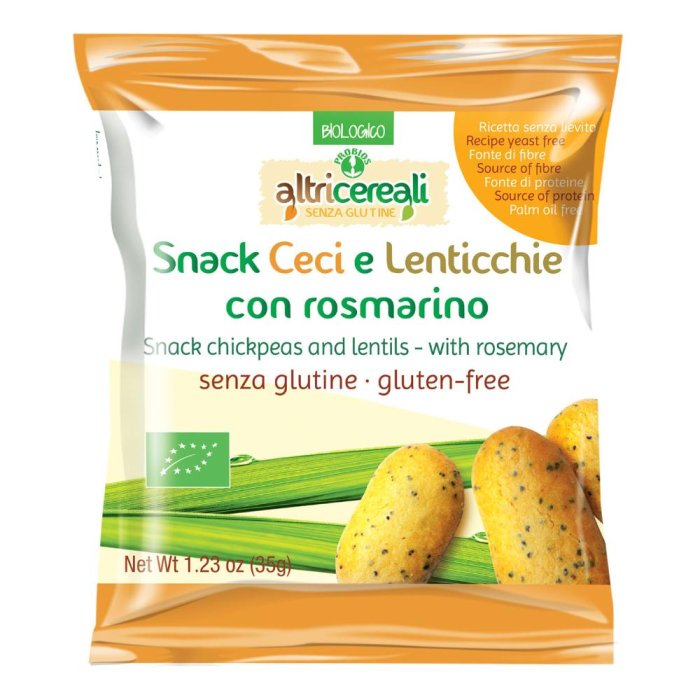 Altricereali Snack di Ceci e Lenticchie Croccanti – Spuntino Salato a Base di Legumi