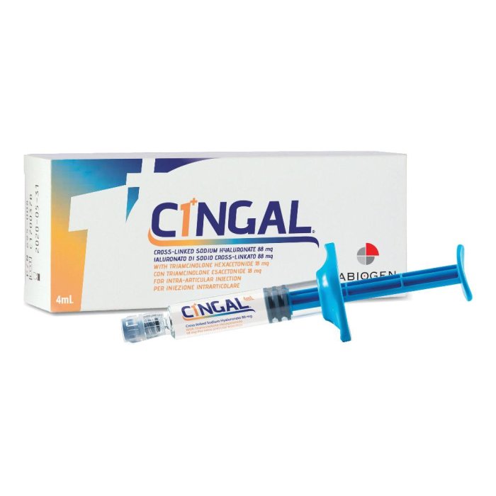 CINGAL - C1+NGAL Iniezione Articolare di Acido Ialuronico con Triamcinolone