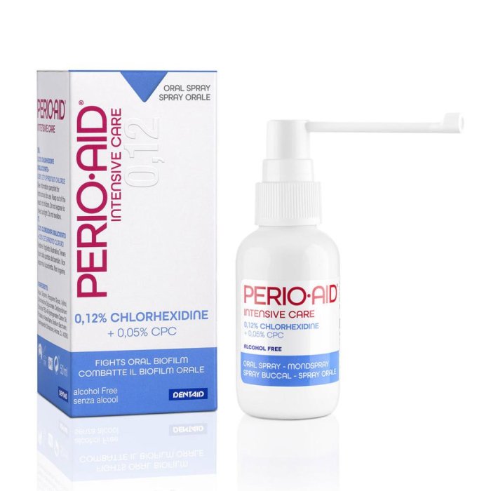Perio Aid Spray Orale 50 ml – Trattamento Antibatterico per Gengive Sensibili, Gengivite e Parodontite