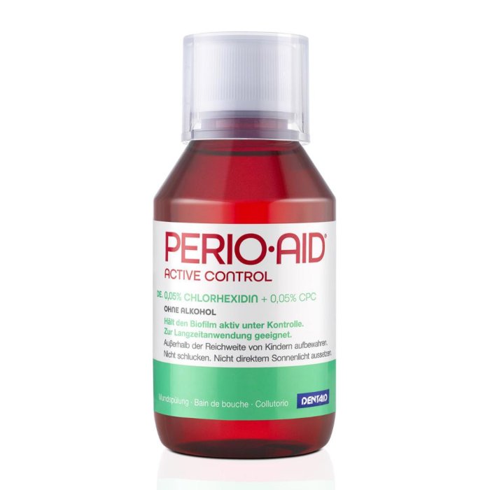 Perio Aid Active Control Collutorio 0,05% Clorexidina Senza Alcool 150 ml