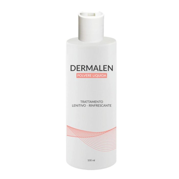 DERMALEN Polvere Liquida 100 ml dermalen Trattamento Lenitivo e Assorbente per Irritazioni Cutanee e Arrossamenti della Pelle