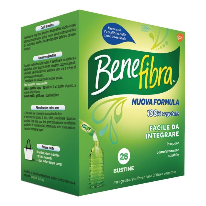 Benefibra Fibre In Polvere Integratore Alimentare 28 Bustine