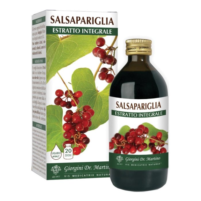 Salsapariglia estratto integrale 200 ml - estratto erboristico di salsapariglia