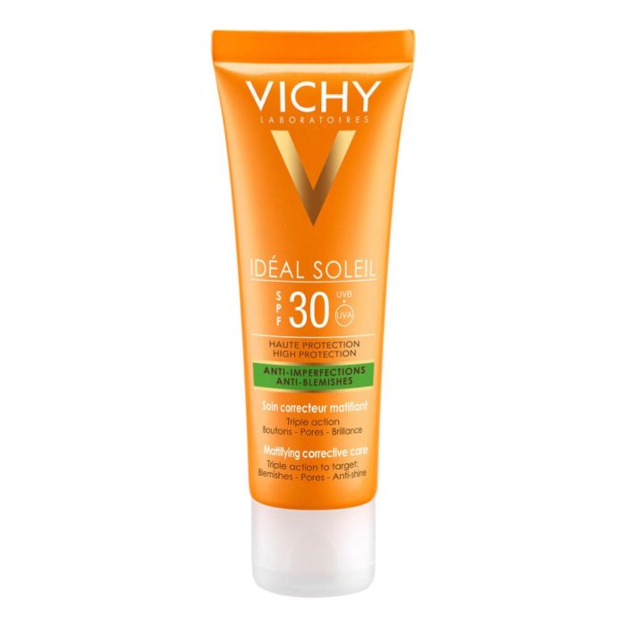 Vichy  Ideal Soleil SPF30 Trattamento Mat Imperfezioni Tripla Azione 50 ml
