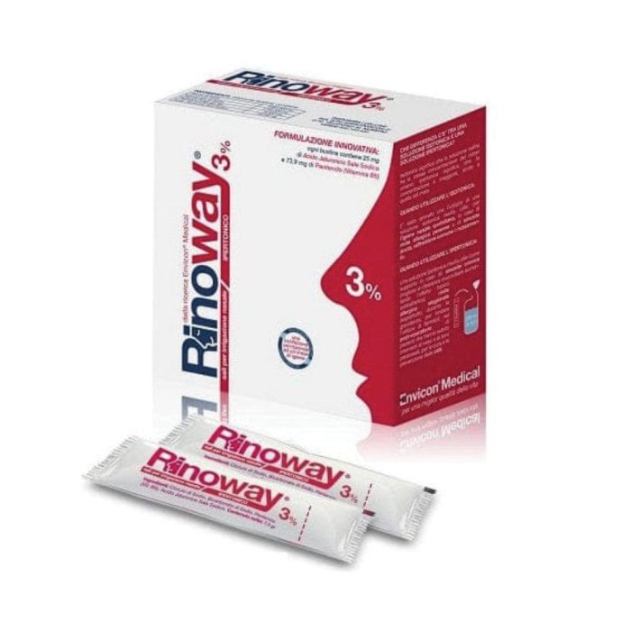 Envicon Medical Rinoway - 3% Sali Ipertonici per Doccia Nasale 30 Bustine