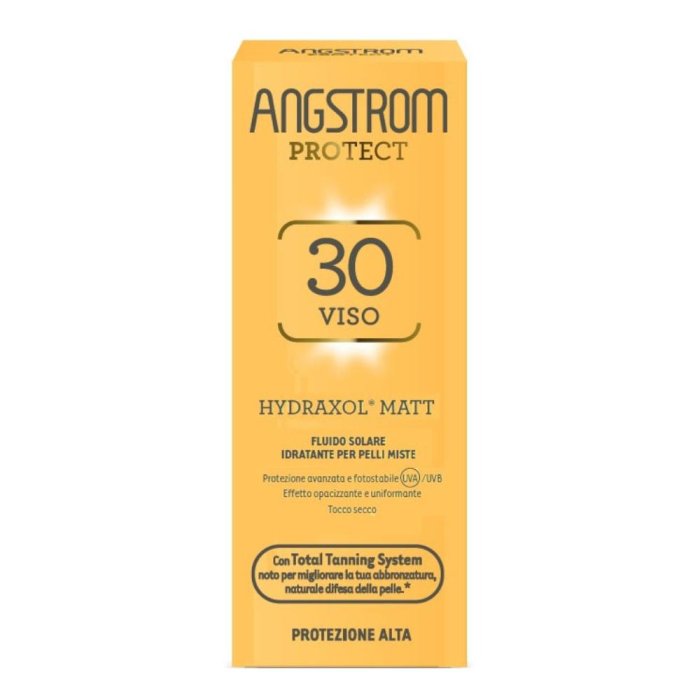 Angstrom Hydraxol Matt Protezione Viso Fluido Alta 30 40 ml