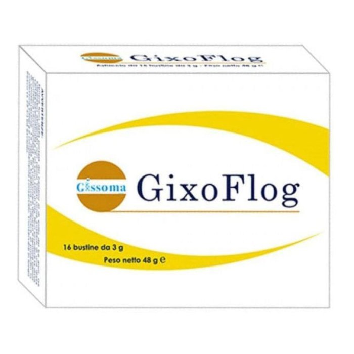Gixoflog 16 Bustine Gissoma Integratore Alimentare in Polvere da Sciogliere per Uso Orale