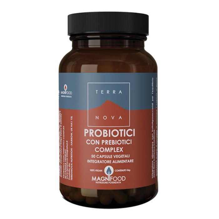 Terranova Flora Intestinale - Probiotici con Prebiotici Complex 50 Capsule