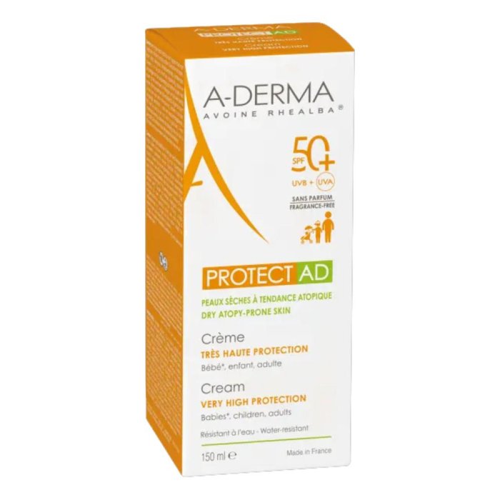 A-Derma  Solare Protect SPF50+ AD Crema Viso Protezione Altissima 40 ml