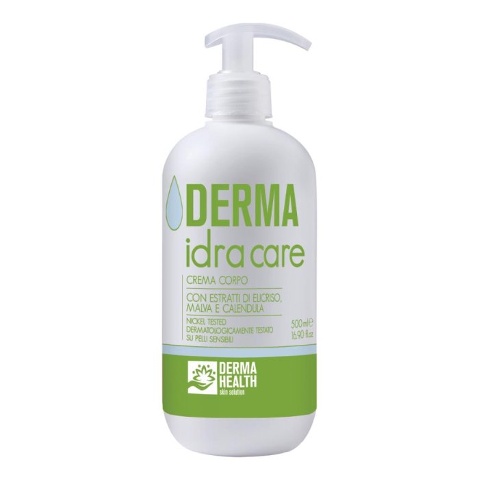 Derma Idracare Crema Corpo Idratante 500 ml per Pelle Secca e Sensibile