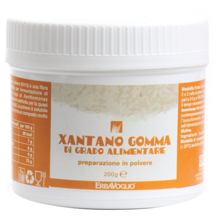 Erbavoglio Xantano Gomma Di Grado Alimentare Preparazione In Polvere 200 g