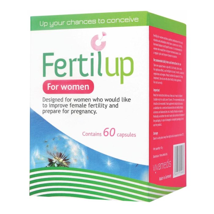 Prima Medis Ltd Fertilup Donna 60 Capsule