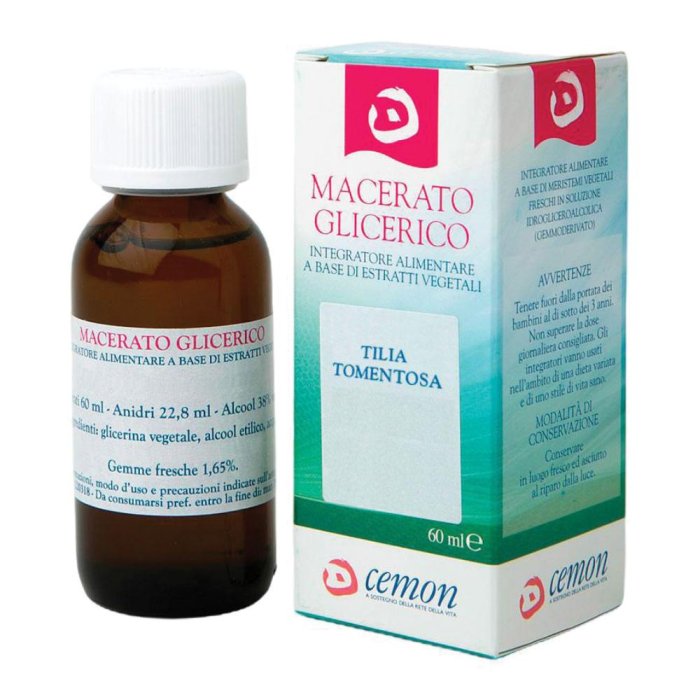 CME Tilia Tomentosa Macerato Glicerico 60 ml Gemmoderivato Naturale per Sonno Ansia e Rilassamento