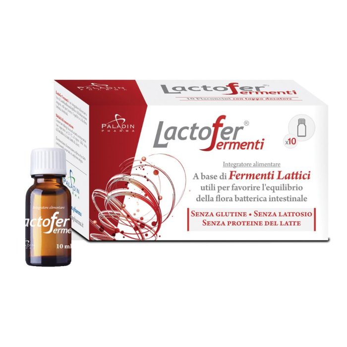 Pharma Lactofer Integratore con fermenti lattici 10 flaconcini da 10 ml