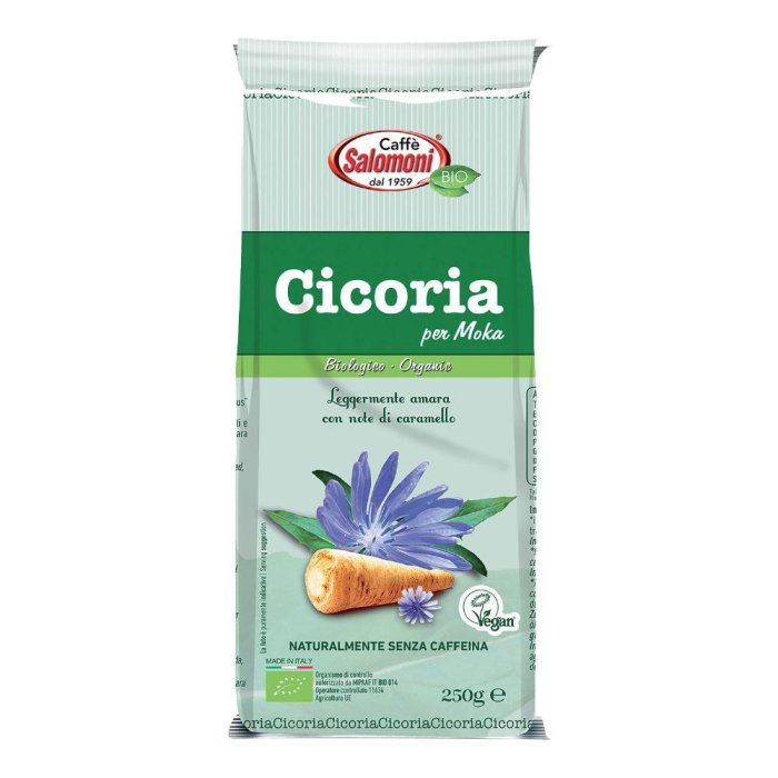 Fior Di Loto Caffè Salomoni - Cicoria Tostata e Macinata BIO per Moka 250g