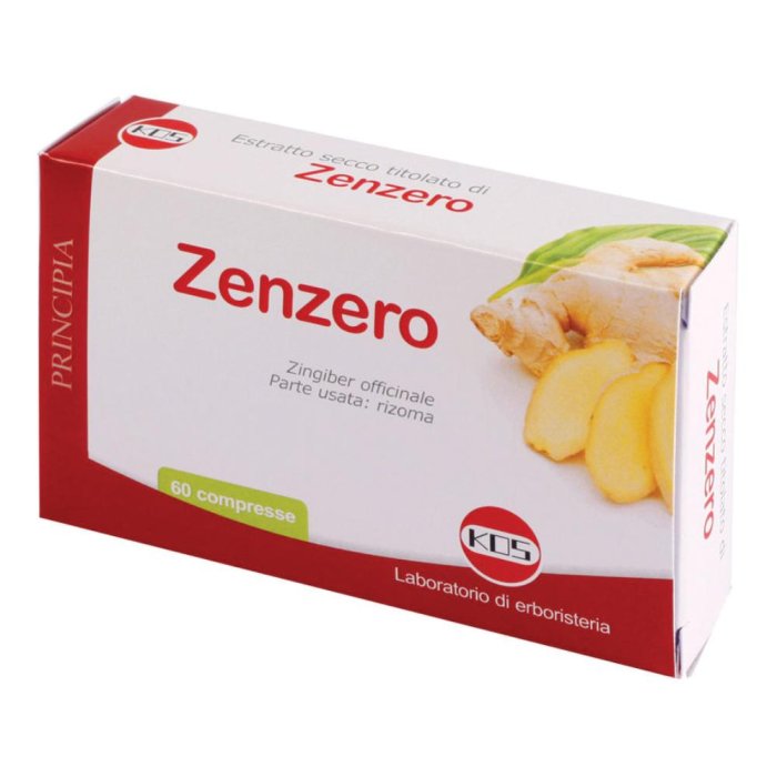 Zenzero Estratto Secco Kos 60 compresse - integratore di zenzero per digestione e benessere gastrointestinale