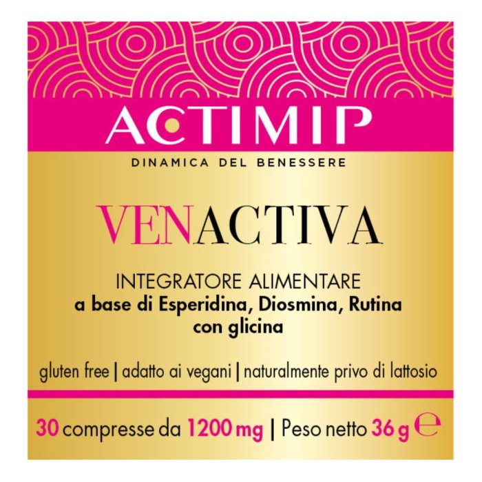 Venactiva Studio 3 Compresse 36 Pezzi Integratore per Circolazione Venosa, Gambe Leggere e Microcircolo