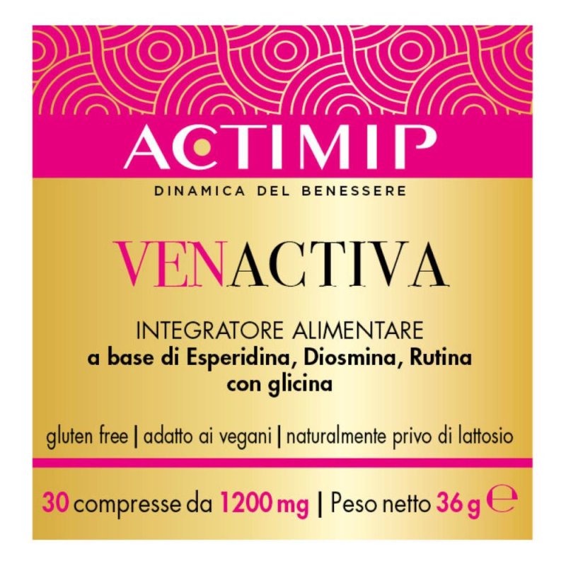 Venactiva Studio 3 Compresse 36 Pezzi Integratore per Circolazione Venosa, Gambe Leggere e Microcircolo