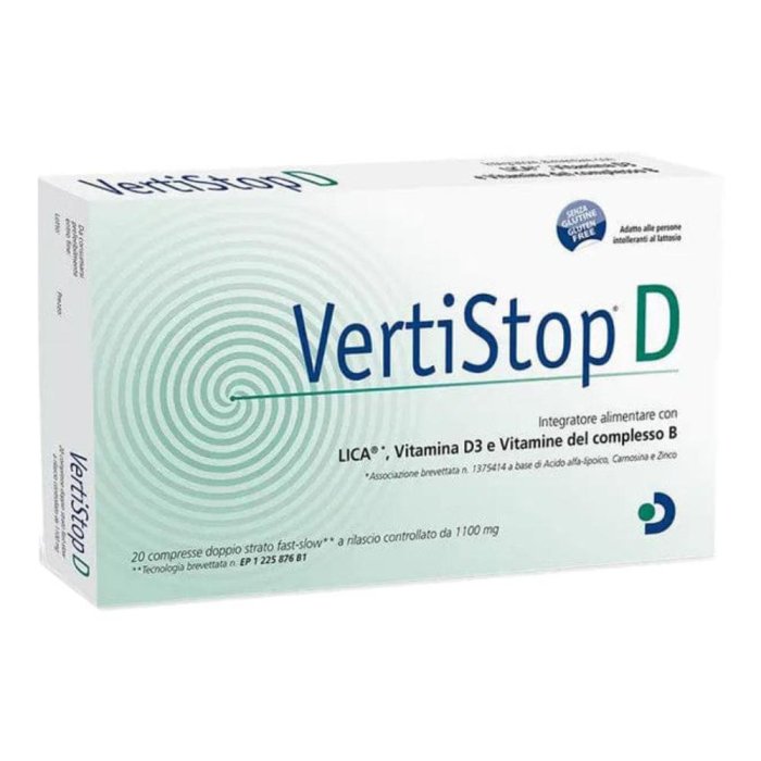 Difass Vertistop D Integratore Alimentare 20 Compresse Da 1100 mg