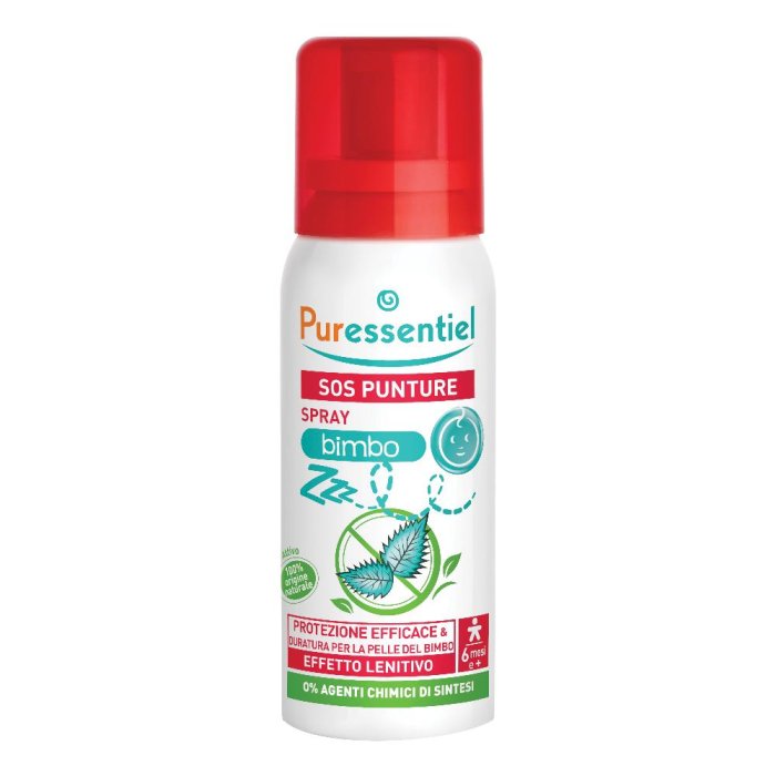 Puressentiel SOS Insetti - Spray Antipuntura Bimbo Protezione + Levitivo 60 ml