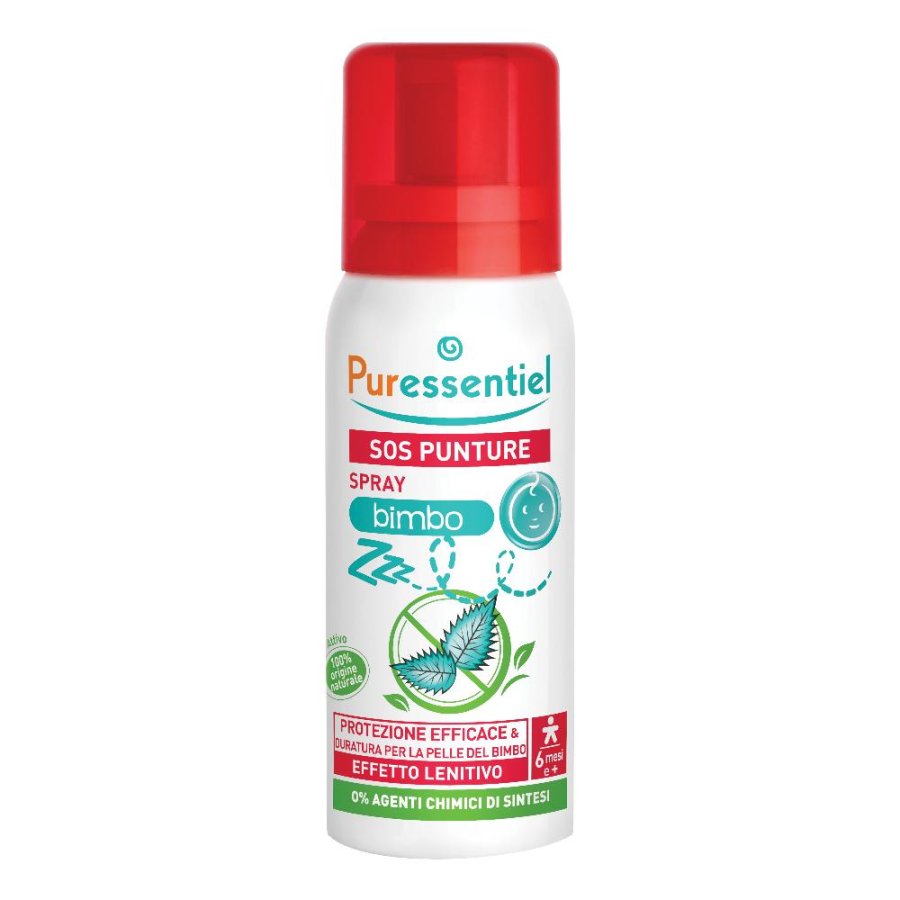 Puressentiel SOS Insetti - Spray Antipuntura Bimbo Protezione + Levitivo 60 ml Puressentiel SOS Insetti - Spray Antipuntura Bimbo Protezione + Levitivo 60 ml