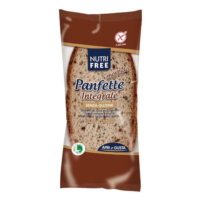 Panfette Integrale Nutrifree 85 grammi  - Pane senza glutine e lattosio, morbido e rustico