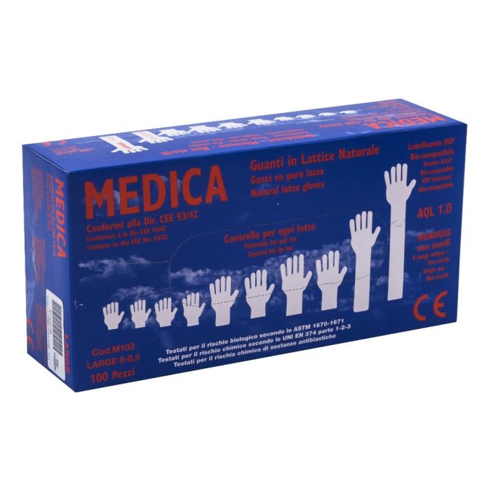 Gammadis Farmaceutici Guanti Lattice Con Polvere Small 100 Pezzi