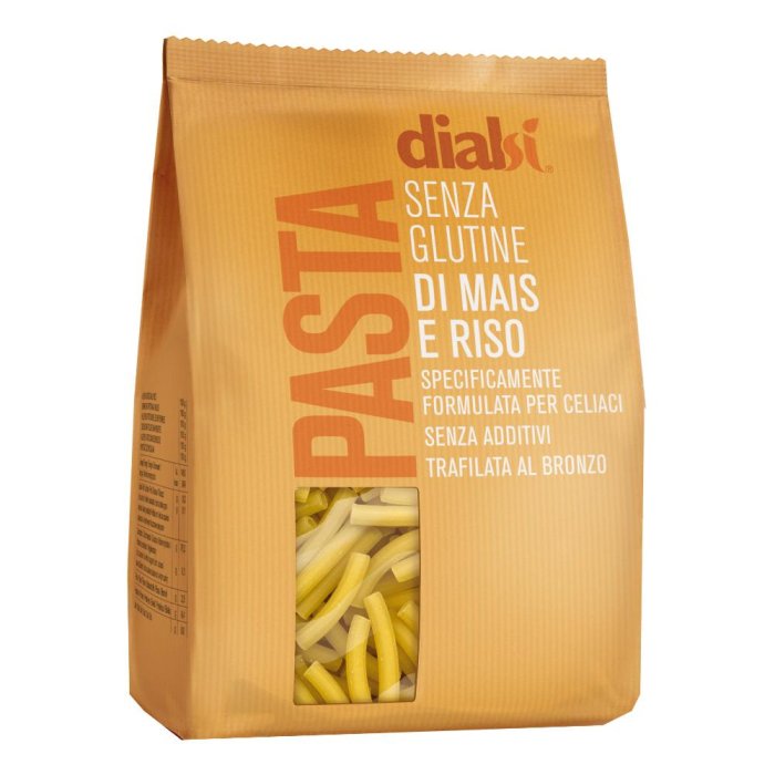 Dialsi Pasta Sedanini n.38 400 g - pasta senza glutine di mais e riso