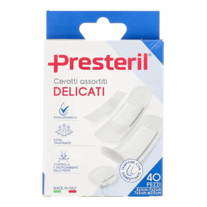 Medipresteril Cerotti Delicati Assortiti TNT 40 Cerotti 4 formati
