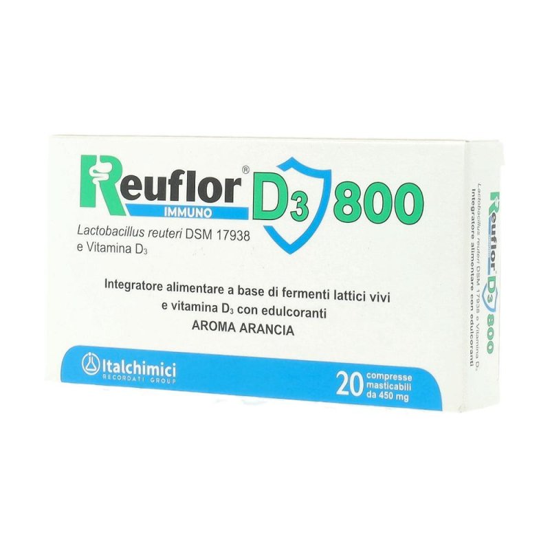 Italchimici  Intestino Sano Reuflor D3 800 Integratore 20 Compresse