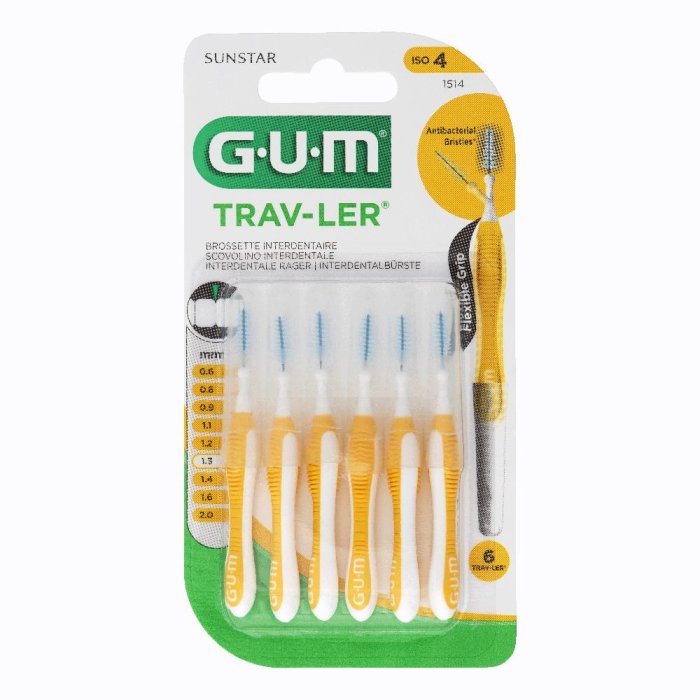 Gum Travler 1514 Scovolini 1,3mm 6 Pezzi